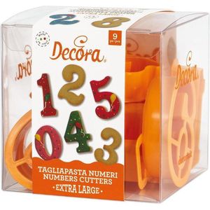 Decora Koekjes Uitsteker Set Cijfers Groot -8st-