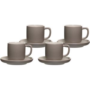 Espressotassen mit Untertassen Jasper 100 ml Set van 4