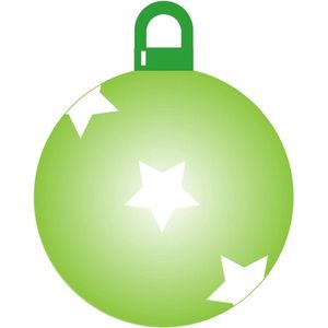 Kerstbal raamsticker herbruikbaar - Kerst - Kerstballen - 48 bij 48 cm - Christmas - Raamsticker - Raamsticker groot