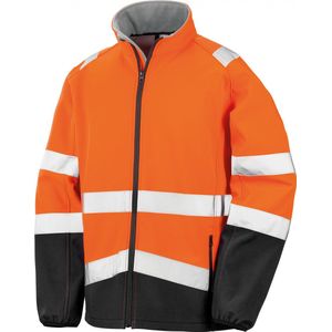 Jas Unisex L Result Lange mouw Fluorescent Orange / Black 100% Polyester