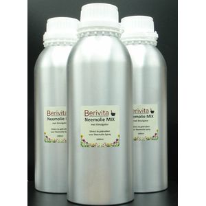 Neemolie met Emulgator Mix 5x Liter - Wateroplosbaar - Pure Neem Olie met Emulgator om Neem Spray te maken voor mens, dier en plant - Direct te Gebruiken