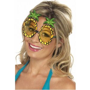 Tropische bril met ananas glazen