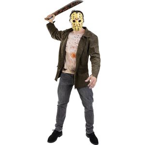 FUNIDELIA Friday the 13th Jason kostuum voor mannen - Maat: L - Bruin