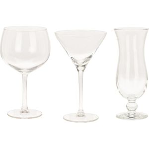 Excellent Houseware - geslaagd cadeau - Cocktailglazen set - 12 stuks