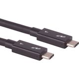 UltraFlex USB-C naar USB-C kabel - USB4 (tot 40 Gbit/s) - PD tot 100W - video tot 8K 60Hz / zwart - 1 meter