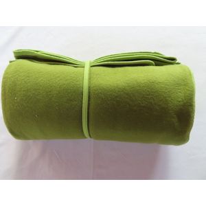 Dekentje - Fleece - Baby Bedje - Lime - 100x140cm