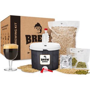 Brew Monkey Basis Dubbel - Bierbrouwpakket - Zelf Bier Brouwen Bierpakket - Startpakket - Gadgets Mannen - Cadeau - Cadeau voor Mannen en Vrouwen - Bier - Verjaardag - Cadeau voor man - Verjaardag Cadeau Mannen