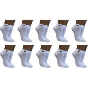 I1R witte sneaker / biker sokken 10 paar maat 39-42