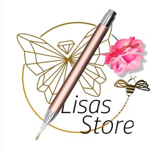LisasStore Diamond Painting lichtpen met extra opzetstuk incl. Batterijen; Kleur roze Goud