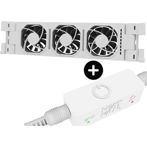 Heatfan 3 - Radiatorventilator Solo - Wit + Touch Sensor