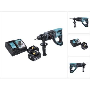 Makita DHR 202 RG Accu combihamer 18 V 2.0 J SDS Plus + 2x accu 6.0 Ah + lader