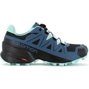 Salomon Speedcross 5 GTX W - GORE-TEX - Dames Wandelschoenen Outdoor Trekking Trail-Running Schoenen Zwart-Blauw 416127 - Maat EU 36 2/3 UK 4