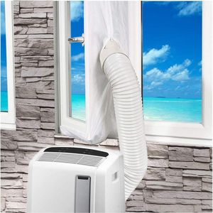 Vensterisolatie verzegelingsdoek voor mobiele airconditioner en luchtverwarmer - Regenbestendig polyester isolatiedoek voor universele vensterkozijnkit