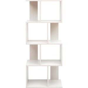 boekenplank, kunstzinnige moderne boekenkast, boekenrek, opbergrek planken boekenhouder organizer voor boeken , 59.5 x 29 x 142 cm