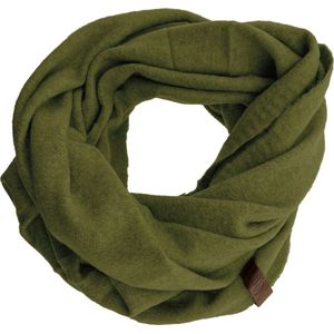 LOT83 Loop sjaal Lola - Omslagdoek - Col - Ronde sjaal - Kaki - 1 Size fits all
