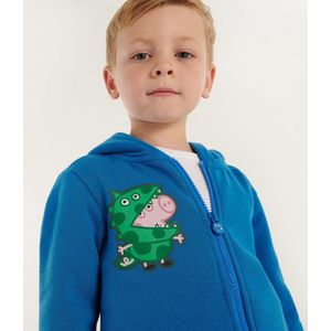 De Regatta Peppa Pig fleece met volledige rits - kinderen - dierenthema - met capuchon - Blauw