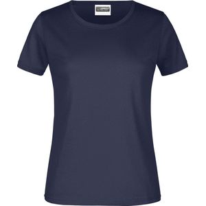 James And Nicholson Dames/dames Ronde Hals Basic T-Shirt (Marine)