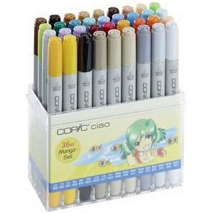 Copic Ciao Set 36 Kleuren Manga - Marker Set - Stiften Set - Markers Set - Stiften Set Voor Tekenen En Ontwerpen - Professionele Markers