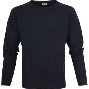 William Lockie - Pullover Lamswol O Midnight Navy - Heren - Maat 3XL - Regular-fit