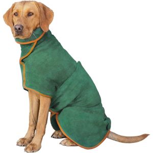 Hond Badjas - Microvezel Huisdier Handdoek, Sneldrogende en Absorberende Badjas voor Katten en Honden (M)