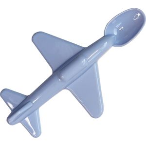 Vliegtuig Lepel Blauw - Baby Lepel - Kinderbestek - Kinderbestek Plastic