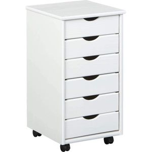 White-label® Dressoirs Kasten - Ladekast - Buffetkast Industrieel - Hout - Wit