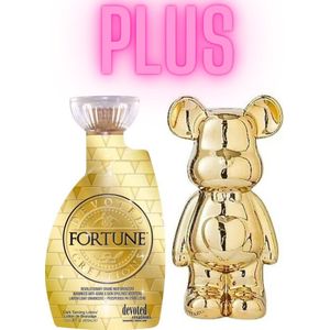 Devoted Creations Fortune 400 ml PLUS Beer Beeld Hart Groot Goud 21 cm!