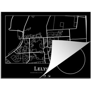 Inductie beschermer - Inductie Mat - Kookplaat beschermer - Lelystad - Plattegrond - Stadskaart - Kaart - Inductie beschermer - Inductie Mat - Kookplaat Beschermer - 60x52 cm - Afdekplaat inductie - Inductiebeschermer