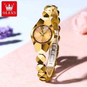Dameshorloge Olevs - RVS - Waterdicht - Goud- Horloges voor Vrouwen- Dames Horloge- Dameshorloge - Meisjes Horloges - Goud -Kerst- Cadeau