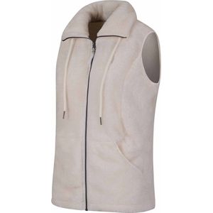 BJØRNSON Syrin Coral Fleece Bodywarmer Dames - 4 seizoenen - Maat 52 - Off-White