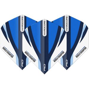 Red Dragon Luke Humphries Blue & White Hardcore Standard - Dart Flights