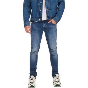 Only & Sons Heren Jeans Broeken ONSLOOM SLIM 3292 slim Fit Blauw 31W / 32L Volwassenen