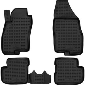 Walser Rubberen Voetmatten XTR geschikt voor Fiat Grande Punto 06/2005 - 2009