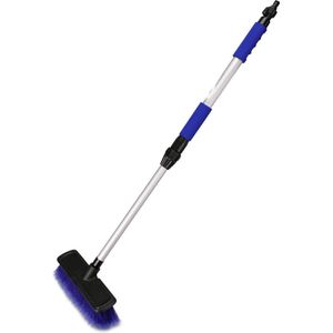 Wasborstel Met Telescopische steel – Telescoop Wasborstel Met Zachte Borstel Haren – Uitschuifbare Wasborstel Auto – Was Borstel – Autowasborstel Telescopisch – Blauw