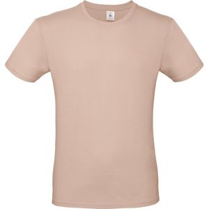T-shirt Heren S B&C Ronde hals Korte mouw Millennial Pink 100% Katoen