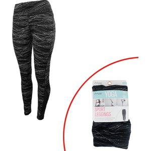 Antonio Sportlegging - Sportkleding Dames - Yoga legging – S/M –  Zwart