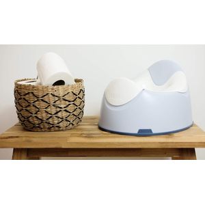 potje oefenen baby zindelijkheid, ergonomisch, met handgrepen op de zitting, anti-slip, hygienisch, makkelijk schoon te maken, gemaakt in Frankrijk, Green Blue