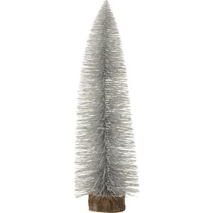J-Line Kerstboom - polyresin - glitter/zilver - large
