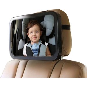 Achterbank spiegel voor Baby & Kind - Auto Accessoires - Shatterproof - Zwarte A3 Verstelbare Monitor