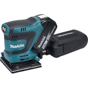 Makita DBO480RTJ Accu Handpalm Vlakschuurmachine | 18V | 2 x 5.0 Ah accu + snellader | In Mbox