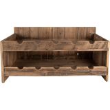 Clayre & Eef Wijnrek 65x28x33 cm Bruin Hout Rechthoek Flessenrek