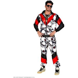 Widmann - Jaren 80 & 90 Kostuum - Extreme Sporter Botte Harry Kostuum - Rood, Zwart, Wit / Beige - Small - Halloween - Verkleedkleding
