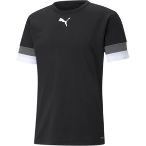 Puma TeamRISE Sportshirt - Maat XXL  - Mannen - Zwart - Grijs - Wit