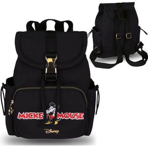 Mickey Mouse Disney Zwarte rugzak, kleine damesrugzak 28x15x23cm