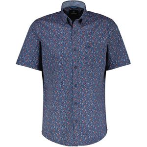 Lerros Overhemd Shirt Met Korte Mouwen En Bloemenprint 2432104 448 Mannen Maat - XXL