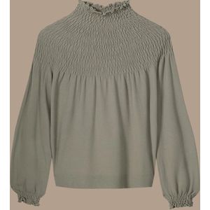 Summum Smocked - Top - Grijs - XS