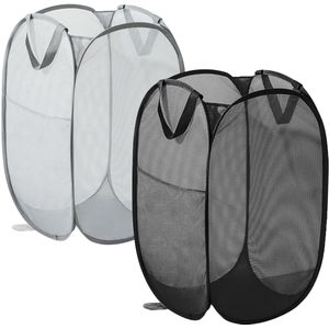 Boraboi ® Opvouwbare en Draagbare Wasmand Set voor Efficiënte Opslag en Organisatie van Vuile Kleding