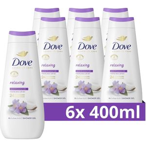 Dove Advanced Care Verzorgende Douchegel - Relaxing - 24-uur lang effectieve hydratatie - 6 x 400 ml