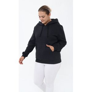 Pianoluce Women's Hooded Sweatshirt met Oversized zakken Antraciet 50 PLWM23SWT01