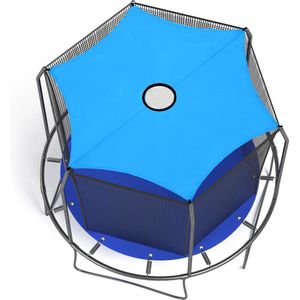 Zachte Buitentrampoline Schaduw - Luifel Zonwering voor Trampoline - Zonnescherm Eenvoudig Installeren met Trampoline Accessoires.